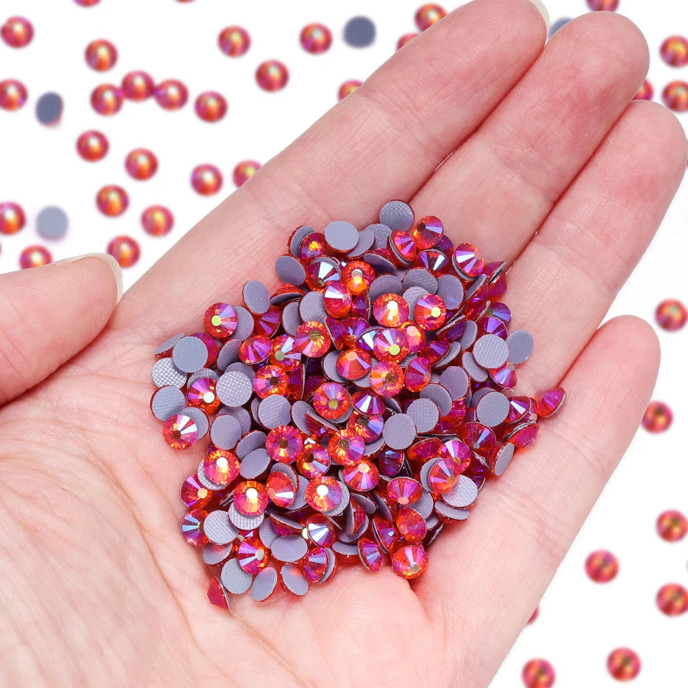 Hotfix Glass Rhinestone Bling Crystal AB Effect High Quality Rhinestones Bulk Crystals Stones Garment Accessories for Clothing