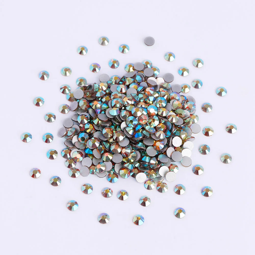 Wholesale Customize Morning Glory Crystal Rhinestones Flatback Nail Charms Diamond Glass Rhinestones Flat Back for Jewelry