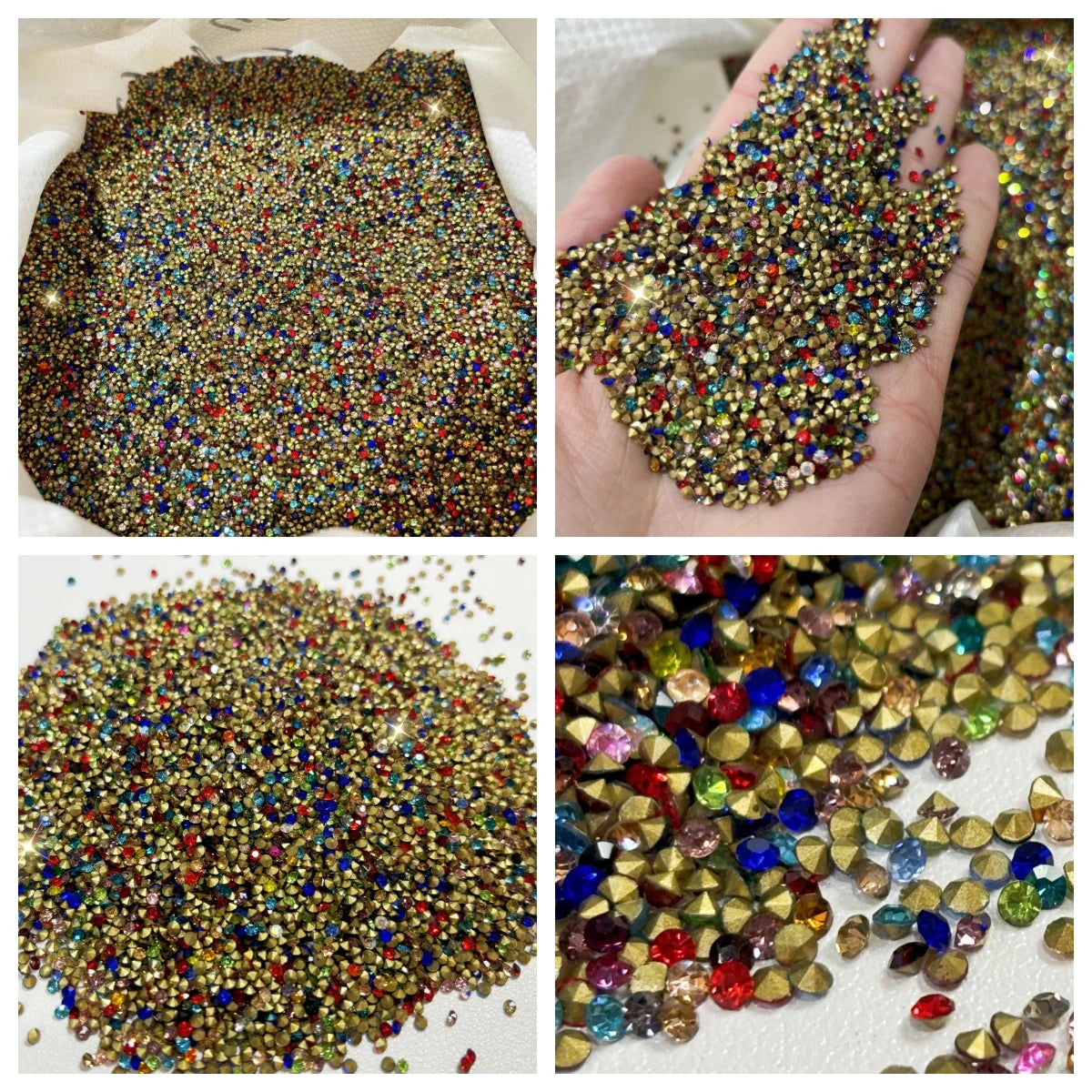 Wholesale SS4-SS28 Diamond Crystal Rhinestone Nail Art DIY Jewelry Accessories Point-back Glass Chaton Rhinestone