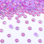 Wholesale Luminous Mocha Shimmer Color Glass Flatback Rhinestones Glass Crystals Rhinestones Diamond for Fashion Jewelry Earring