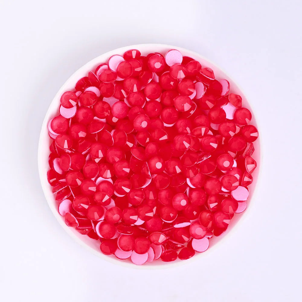 Ready Stock 10 Kinds Red Colors S6-SS30 Bulk Regular Cut 12 Facets 4A+ Rhinestones Crystal Angola 2024 New Design Glass Clothing