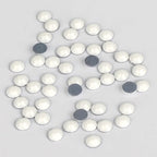 Wholesale White Porcelain Hot Fix Glass Rhinestone High Quality FlatBack Rhinestones SS4-SS30 for Garments and Art Decoration