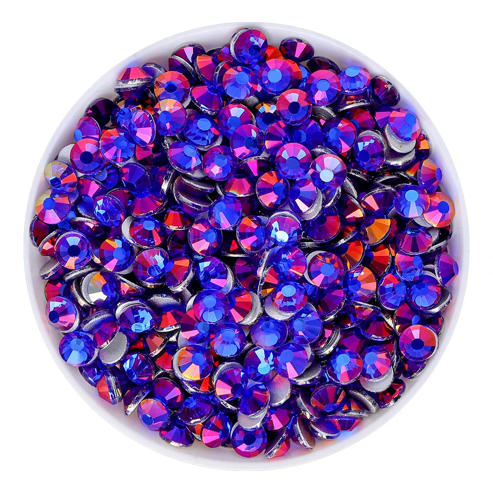 QIYI  SS30-SS60 1130-1187 14400pcs Non Hot Fix Flat Back Factory Wholesale High Quality Durable Glass Rhinestones for Girls