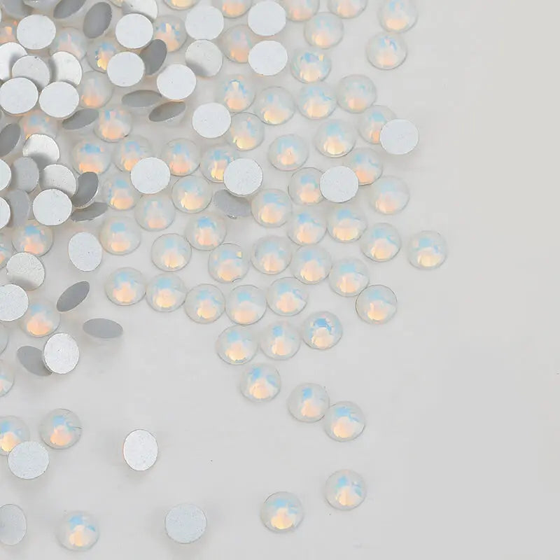 Factory Wholesale Nail Glitter Glass Rhinestones Silver Base Flat Back Strass Crystal Non Hot Fix Rhinestone for Bra Decoration
