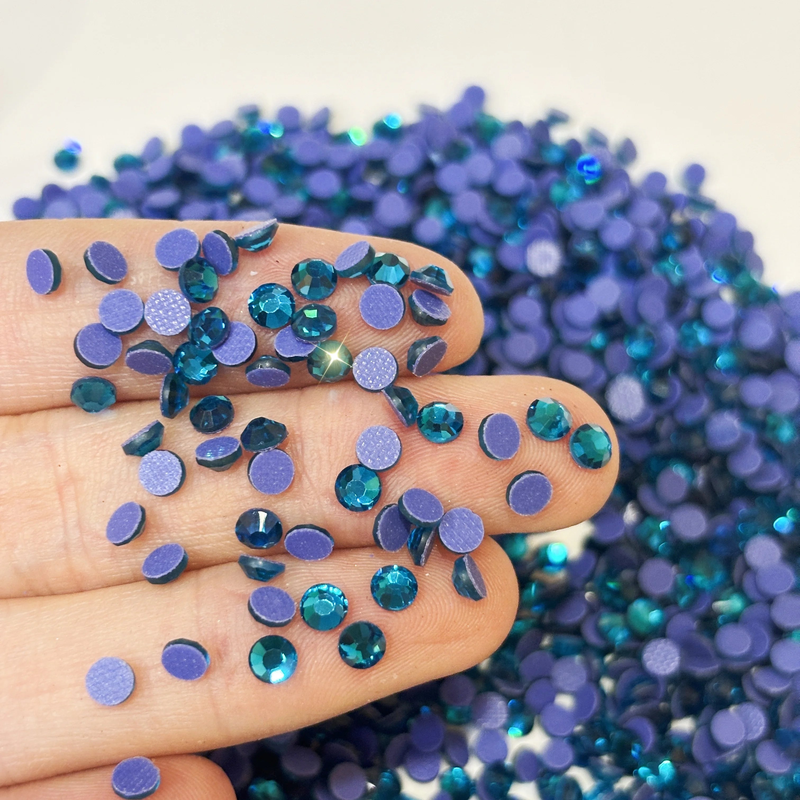 Bulk Shiny Glass Rhinestones Crystal Flatback AB DIY Nail Art Shoe Garment Decorations Hot Fix Glue-On Rhinestone