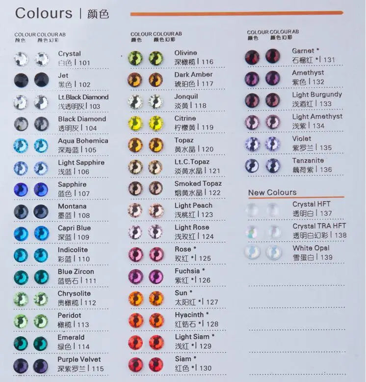 AB Crystal Hotfix Rhinestones Bulk Flatback Glass Iron-On Gems for DIY Garment Bags & Dress 14400 Pcs SS10 on Shirt Fabric