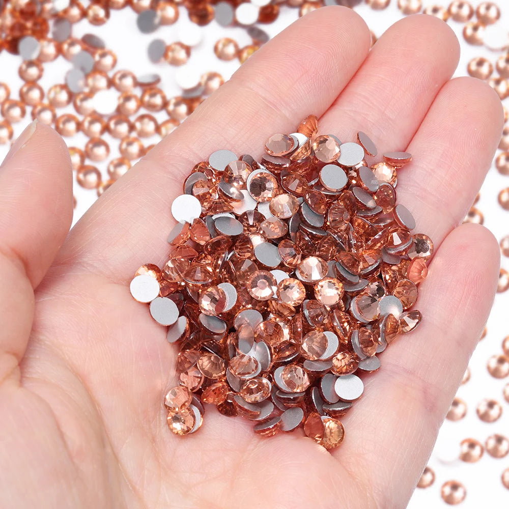 Wholesale 14400pcs/bag Non Hotfix Rhinestones SS6-SS30 Glass Crystal Flatback Regular Cut Rhinestones for Nails Art
