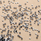 Hot Stamping Adhesive Resin Flatback Crystal Rhinestone 2mm/3mm/4mm Round Motif in Gold Silver Black 5mm Size for Shoe Repair