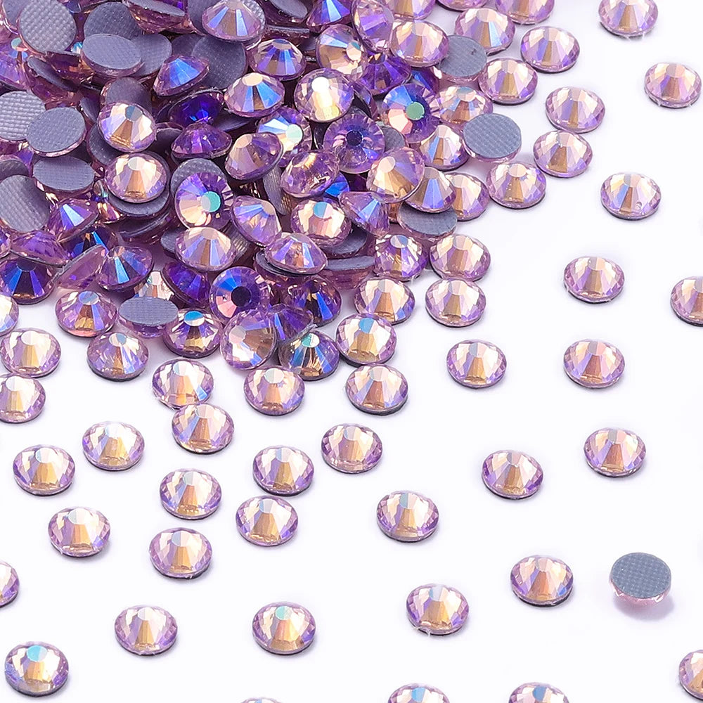 QIYI SS3-SS50 Colorful Hotfix Rhinestones Glitter Crystal Glue on Strass Diamond Rhinestones for Garment Decorations