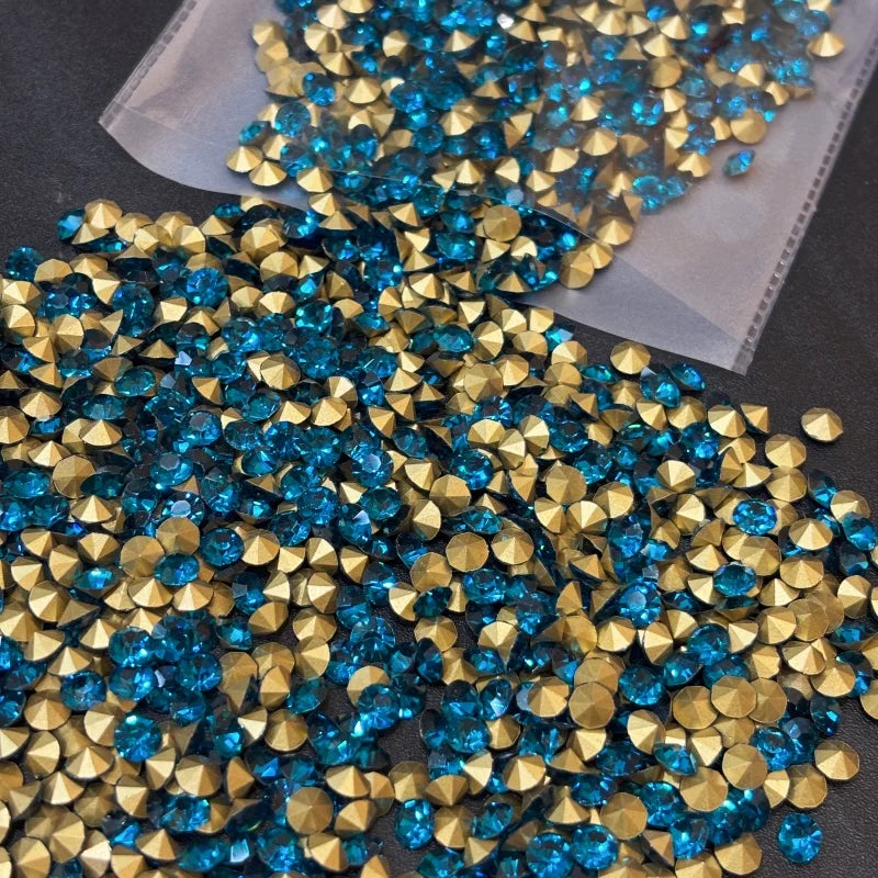SS28 Round Glass Crystal Loose Rhinestones in Bulk for Bags and Clothing Decoration Rhinestone