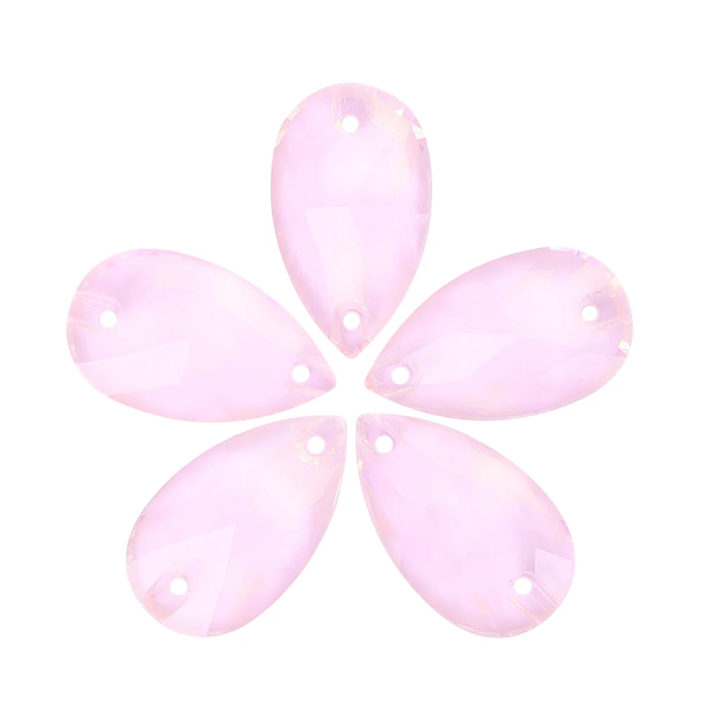 High Quality Hand-Sew on DIY Drill Drop-Shaped  Glass Crystal Rhinestone Sew-On  Setting for Shoes & Dresses for Fashion