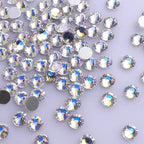 Top Selling Glass Crystals AB Colors Nail Art Rhinestones Flat Back Non Hotfix Rhinestone Diamond for Fashion Jewelry Earring