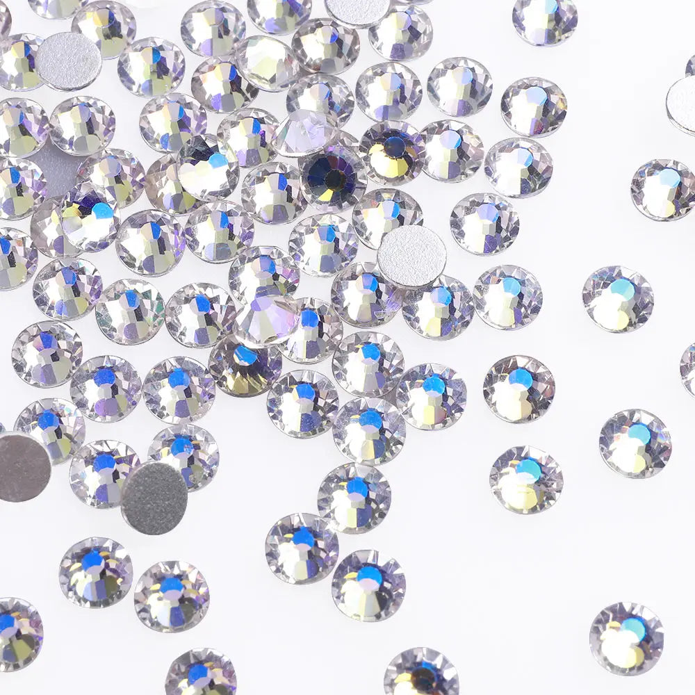 QIYI Wholesale SS4 Nail Art Crystal Rhinestones Bulk Glass Rhinestones Flat Back Non Hotfix Loose Gemstone for Rhinestone Hoodie