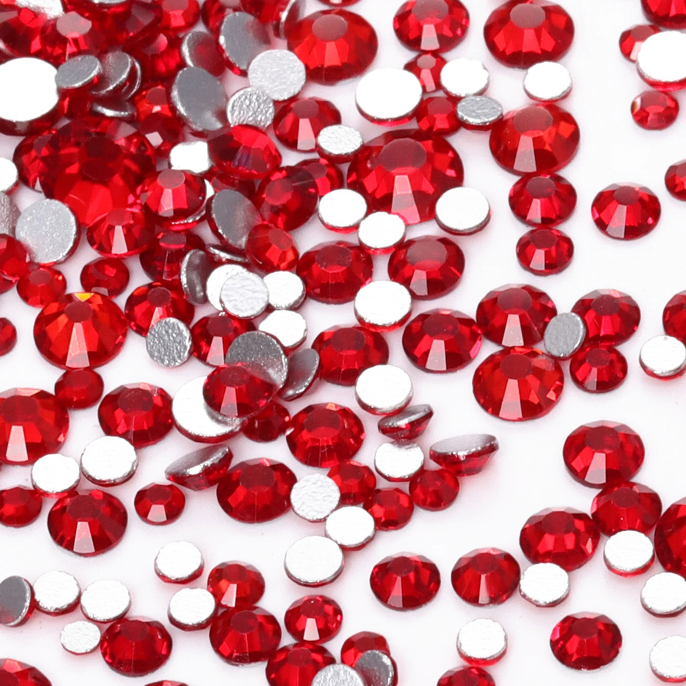 QIYI Wholesale Mixed Size Ss3-ss20 Crystal Rhinestones  Non- Hotfix Round Loose RhinestonesBulk for Decorative Nail Art Crafts