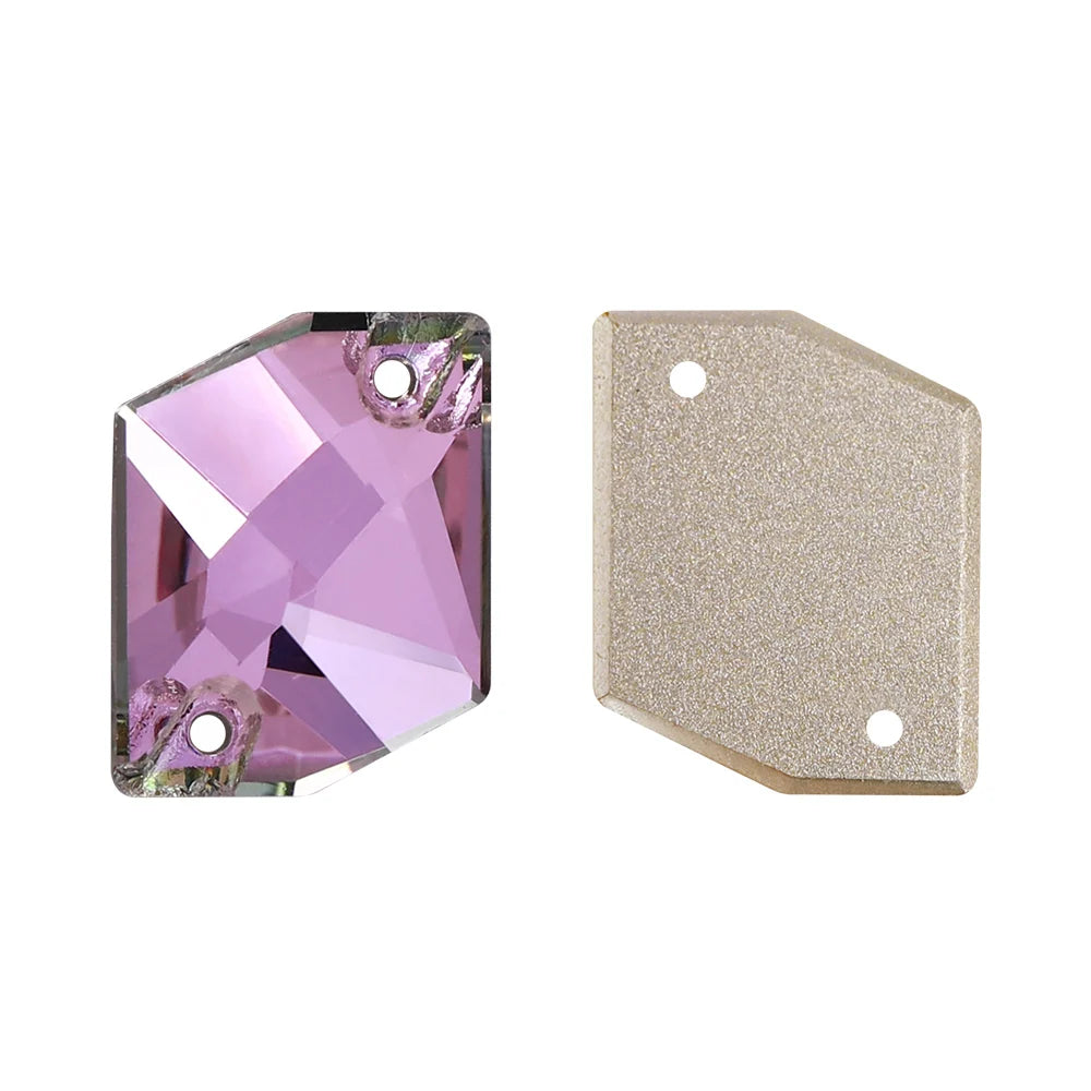 QY Wholesale Cosmic Sewing Crystal Glass Bling Sew-On Rhinestones Flat Back Non Hotfix Stones Bling for Clothing Accessory
