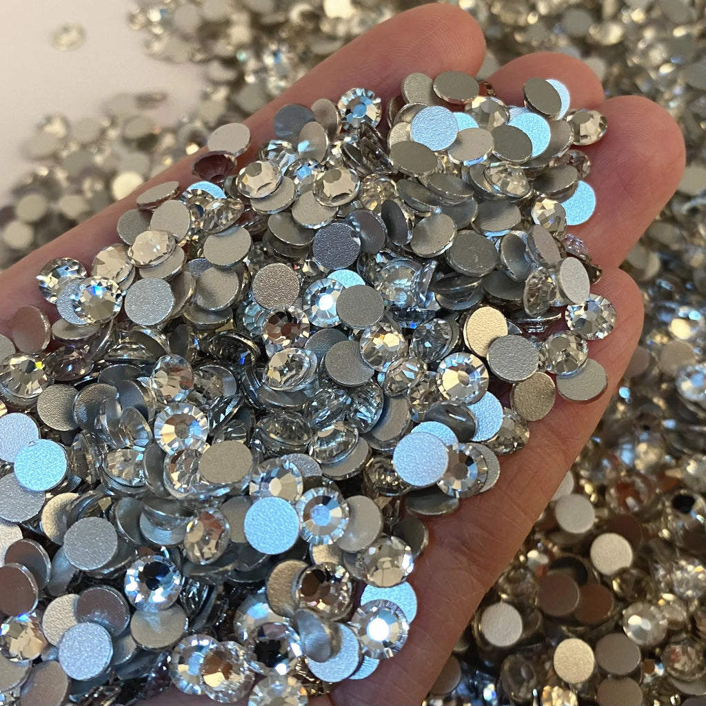 Newest Glass Rhinestones Non Hot-Fix Flatback Rhinestones Bulk High Quality for Clothing Accessories