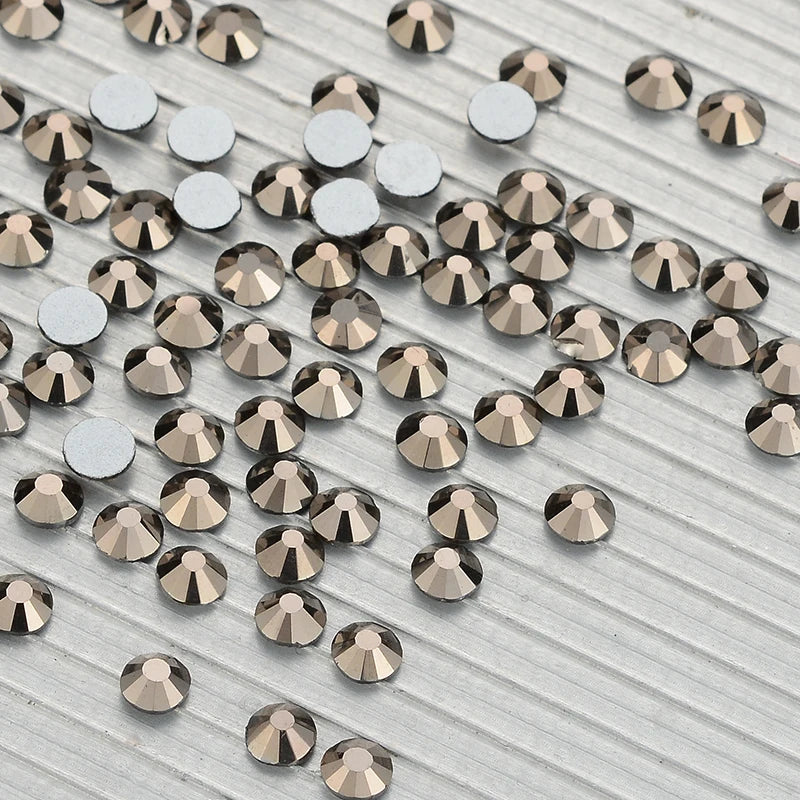 Top Selling Glass Crystals AB Colors Nail Art Rhinestones Flat Back Non Hotfix Rhinestone Diamond for Fashion Jewelry Earring