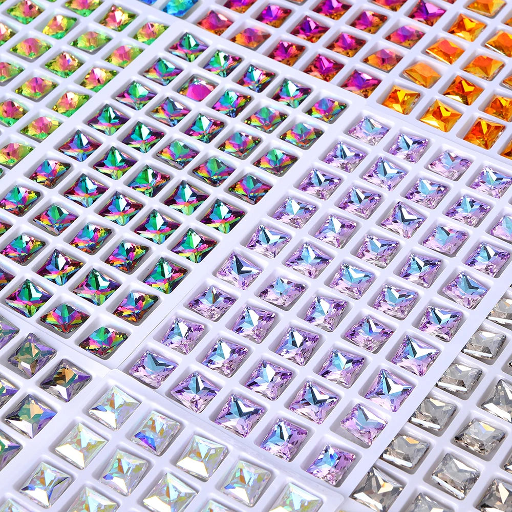 Effect Color Hot Selling Latest Fashion Design Factory Wholesale New Design Eco-friendly Materials K9 Glass Point Back Stone