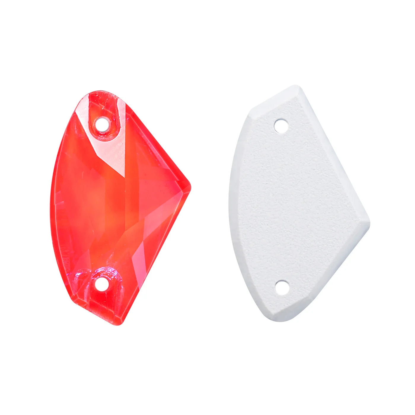 QIYI Neon Colors Galactic High Quality Sew-on Rhinestones Bulk Flatback 2 Holes Sewing  Rhinestone Bling for Jewelry Dress