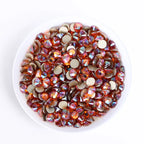 QIYI Wholesale Top Quality Non Hot Fix Strass Nail Stones Flatback Glass Crystal AB Rhinestone