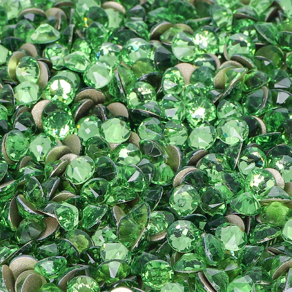 QIYI Factory Direct Wholesale 2088 Non Hot Fix 12 Facets Multi Colors Size Flat Back High Quality Glass Loose Rhinestones