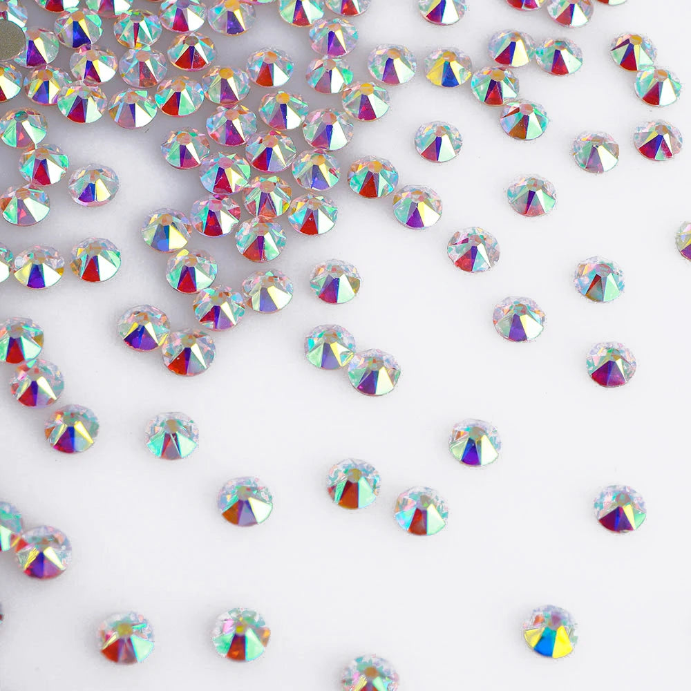 Sparkling Nail Art 2088 16 Cut 8 Big 8 Small Facets Glass Non Hot Fix Rhinestone for Rhinestone Shoes Sneaker