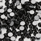 Wholesale Crystal Rhinestone Black Flatback Rhinestones SS3-SS34 Non Hotfix Strass Glue on Nail Art Decoration