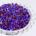 QY Wholesale Over 200 Colors Rhinestones Bulk Red Crystal Flat Back Glue on Non Hotfix Stone Bling Cristal AB for Tumbler