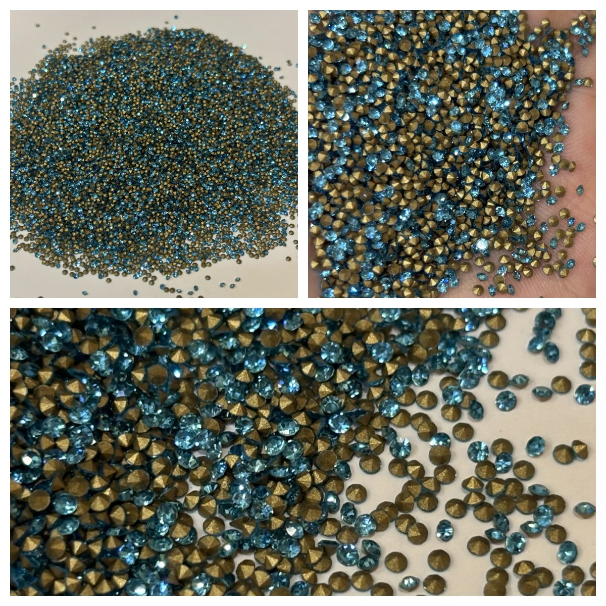 Wholesale SS4 Pointed Bottom Glass Rhinestone DIY Nail Decorations Accessories Crystal Diamond Chaton Rhinestones