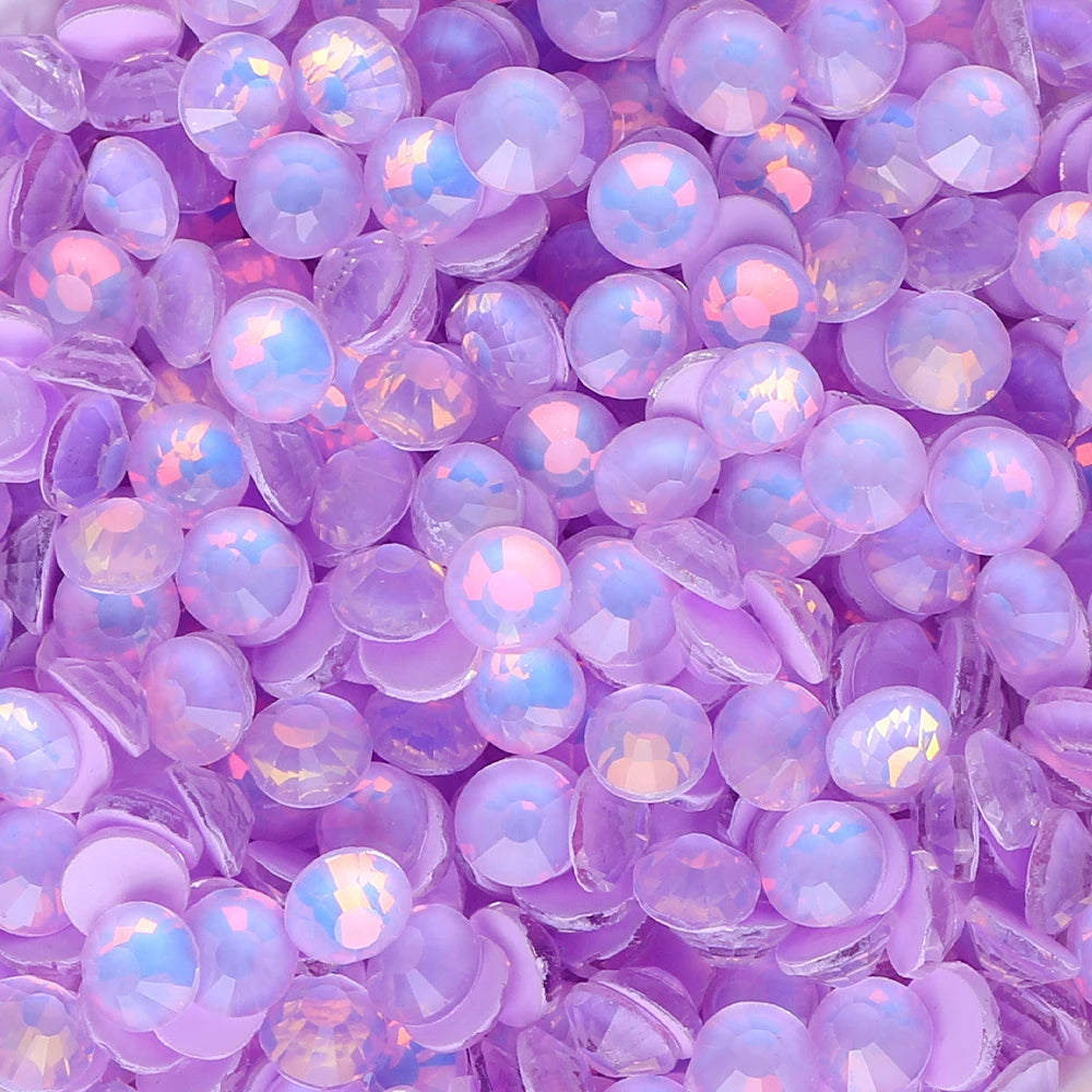 QIYI Mocha Opal Series Bright Shining Colors High Quality Glass Loose Rhinestones Grade AAAAAA 12 Facets for Garment Decoration