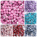 QIYI Silver Back Mocha  Crystal Rhinestones Glass Flat Back Non Hot Fix Crystal AB Rhinestones in Bulk 1201-1209