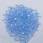 Wholesale Hot Fix Flat Bottomed Jelly Rhinestones Transparent Crystal Rhinestone for Handicrafts