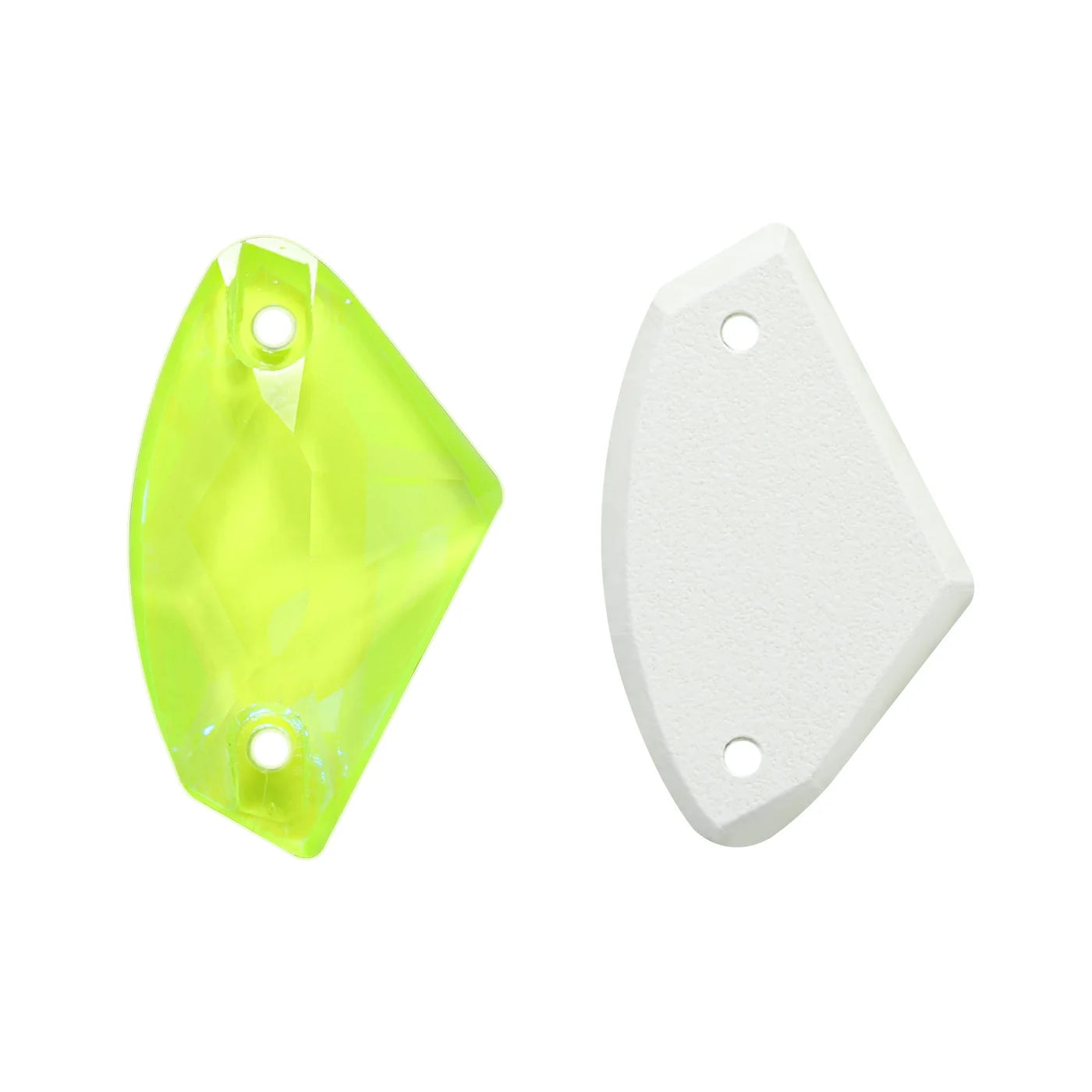QIYI Neon Colors Galactic High Quality Sew-on Rhinestones Bulk Flatback 2 Holes Sewing  Rhinestone Bling for Jewelry Dress