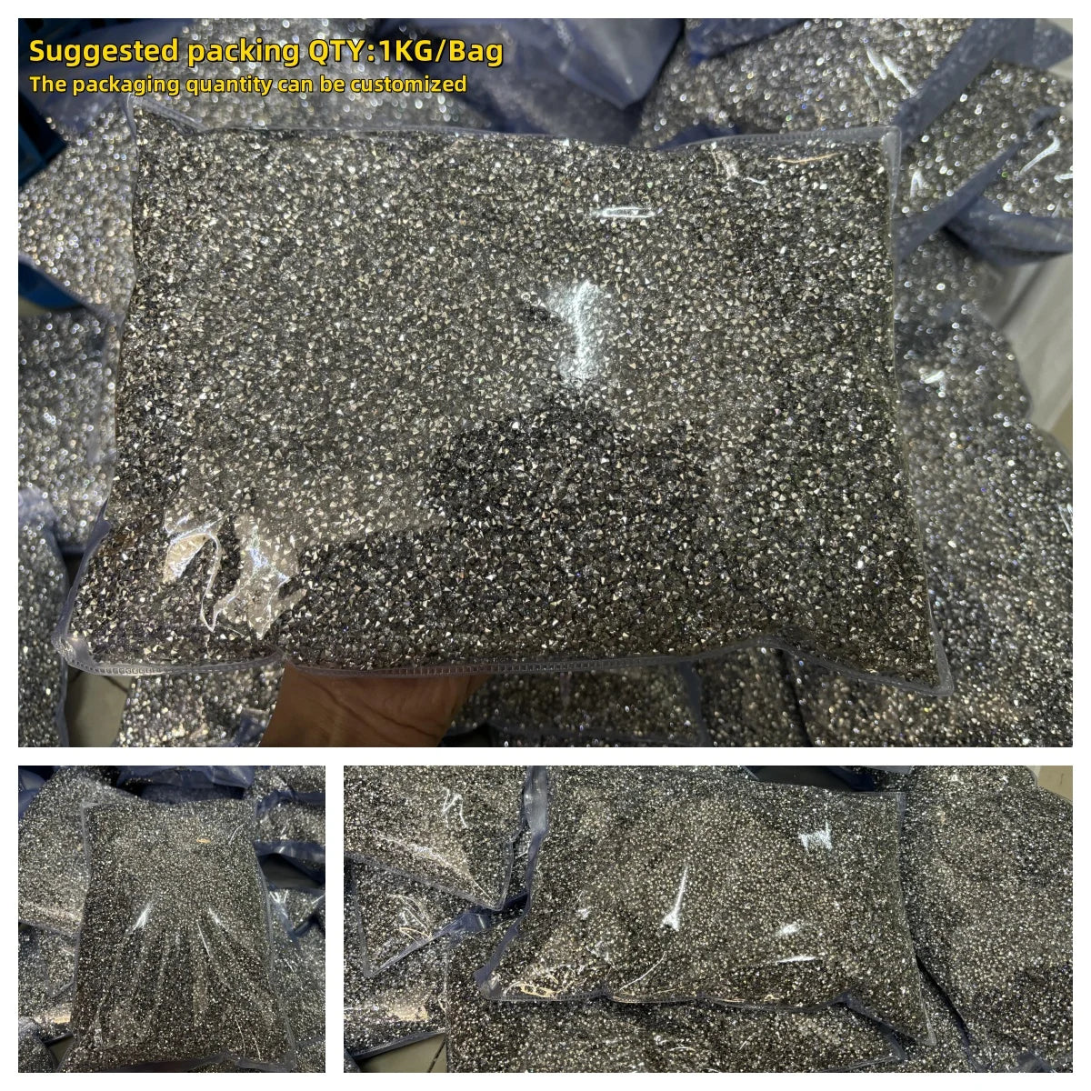 High Quality 3mm Pointback Resin Rhinestone Jewelry Accessories Custom Wholesale Bulk for Shoes Nails Garments Bags