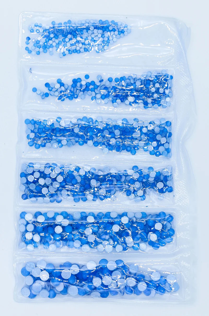 Fluorescent Luminous Mix SS6-SS20 Non Hotfix Neon Rhinestone Noctilucent Electric Nail Art Decorations