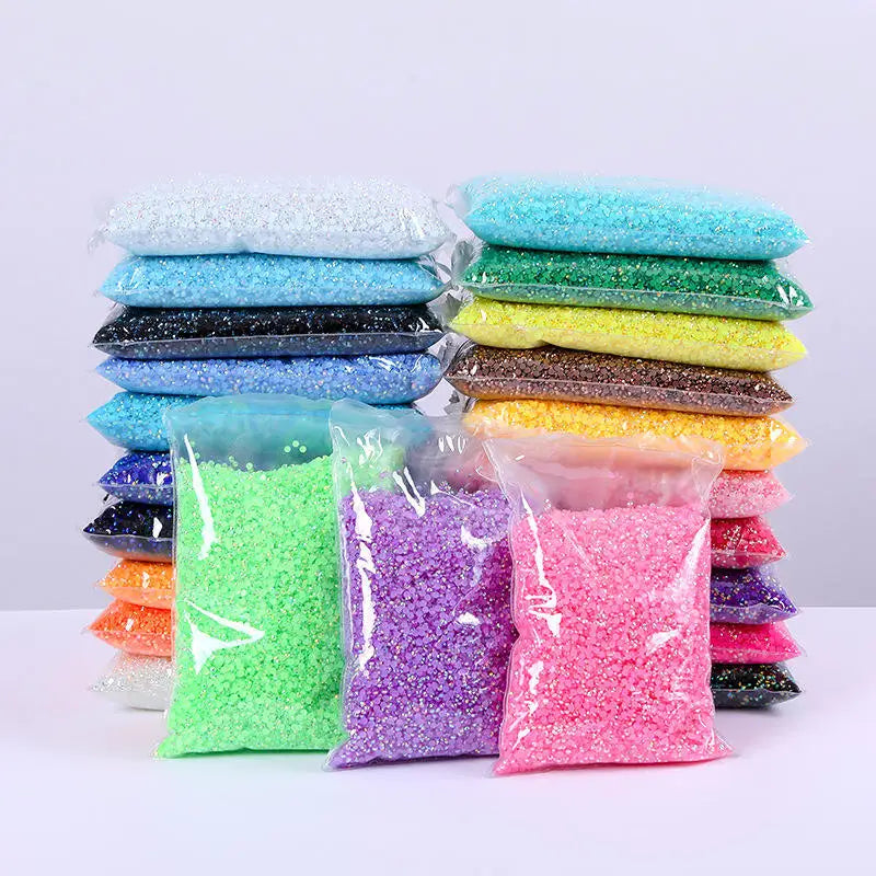 Wholesale Fashion-Shape Transparent Crystal Hot Fix Flat Bottomed Jelly Rhinestones for Handicrafts