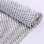 Wholesale 45*120cm Rhinestones Sheet Metal Trim Aluminum Crystal AB Rhinestone Fabric for DIY Clothing Accessories