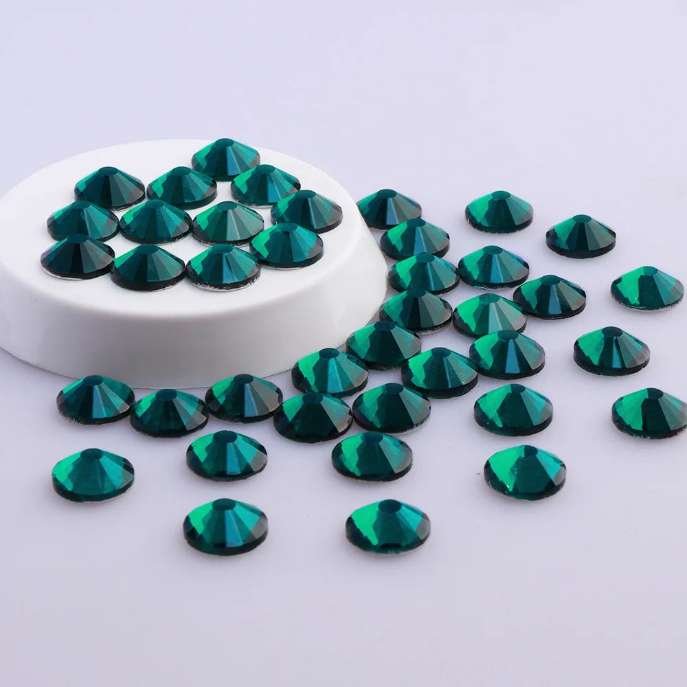 QIYI Factory Wholesale SS60 Flatback Rhinestones Bulk Non Hotfix Crystal Glass Rhinestone for Garment Nail Art