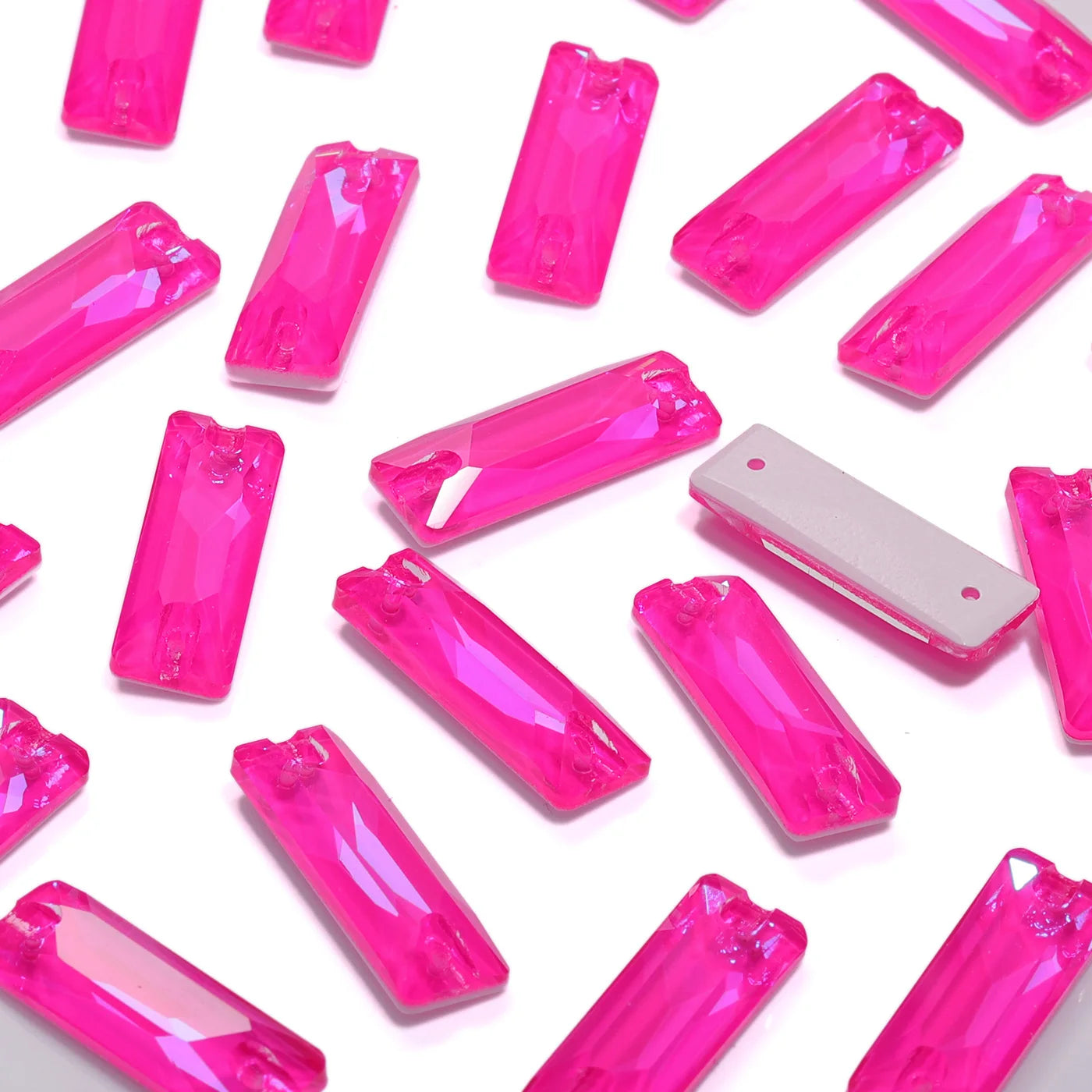 K9 High Quality Neon Fuchsia Series Sew on Glass Sewing Stone Crystal Rhinestones for Dancing Gament Decoration