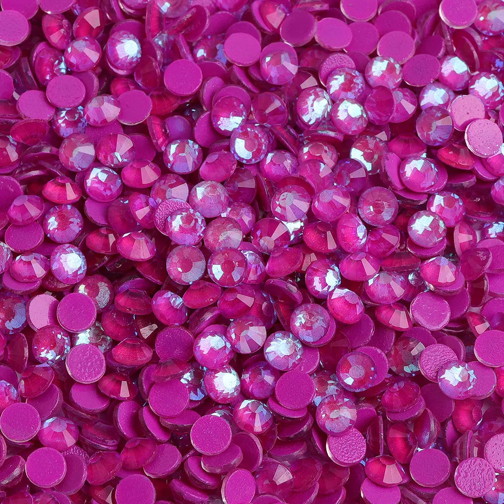 QIYI Wholesale Mocha Flat Back Non Hotfix Glitter Diamond Stone SS4-SS30 Bulk Rhinestones for Nail Charms
