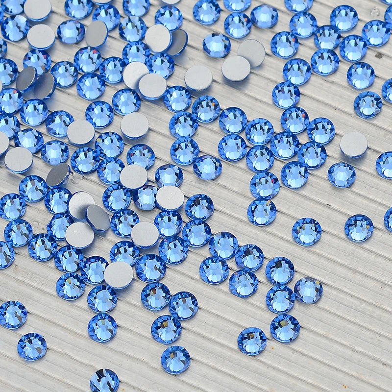Hot Sale Bulk Flat Back Glass Crystals Nail Art Rhinestones Non-Hotfix Glitter Diamond Jewelry Accessory