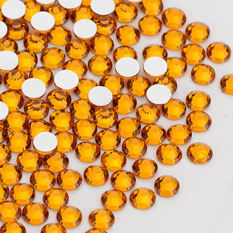 Hot-selling Product Glass Crystal Flatback Bulk Glitter Non Hotfix Rhinestones for Garment Shoes Decorations