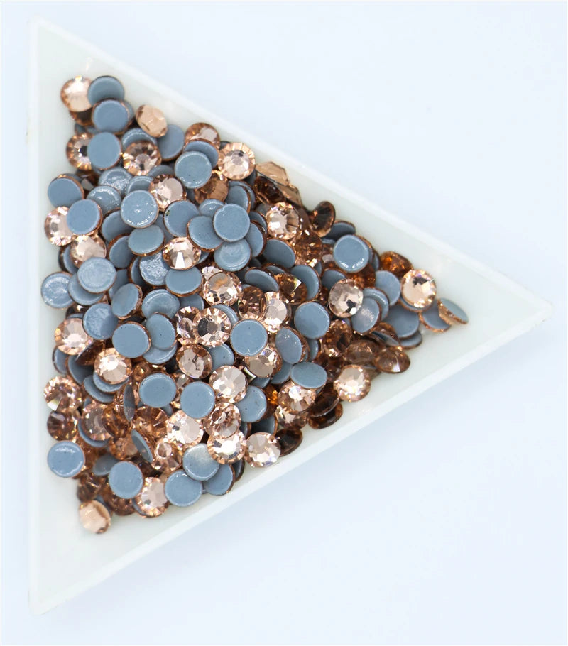 All Sizes 40Colors Crystal AB Hotfix Rhinestones,Glass Strass Hotfix Iron On Rhinestones For Nail Art Sewing & Fabric Decoretion