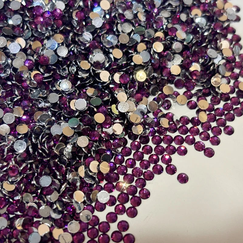 Wholesale Resin Round Flatback Loose Rhinestones for Nail Art Bags Shoes & Garment Accessories-DIY Materials