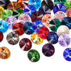 1122 QIyi  New Product Explosion Rivoli Shape Eco-friendly Materials Trendy Design K9 Glass Point Back Rhinestone for DIY