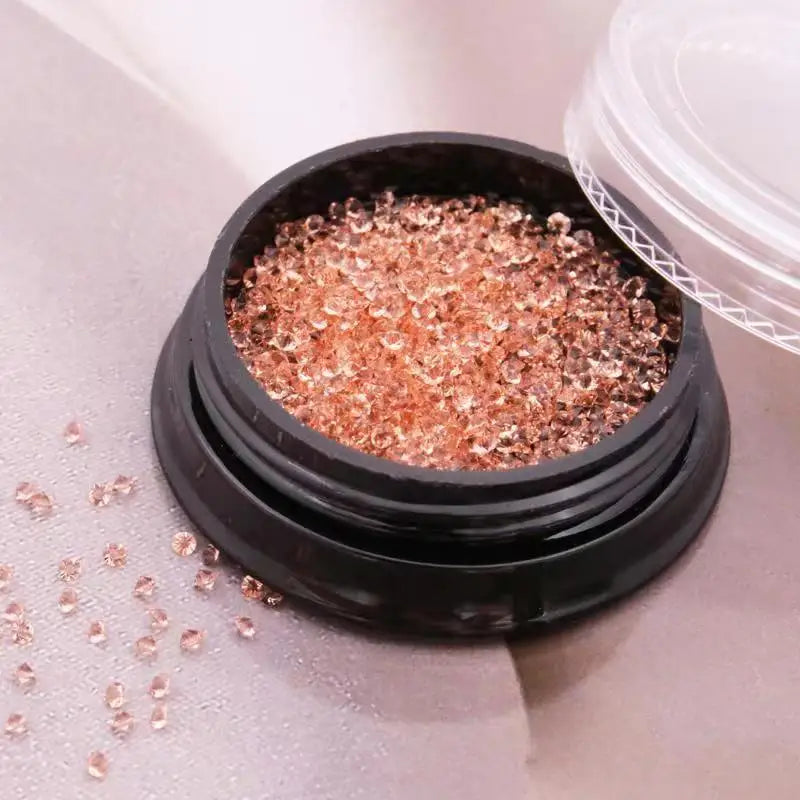 Hot Sales 1.2mm Box Packaging Crystal for Nail Art Diamond Nail Art Dust Micro Diamond Mini 3D Nail Art Crystal