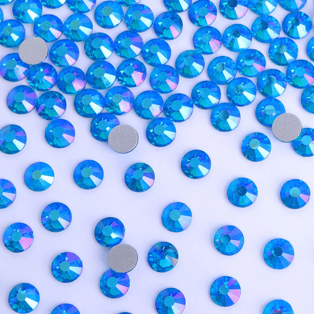 Wholesale 14400PCS Glitter Glass AB Crystals Nail Art Rhinestones Bulk  Rhinestone Diamond for DIY Garment Shoes