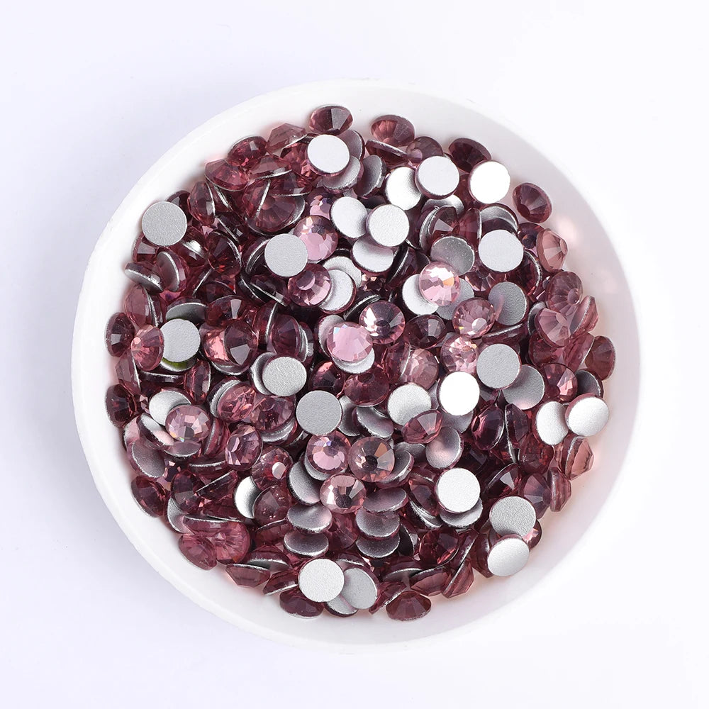 Ss5-ss20 High Quality Customization Flat Back Crystal  Non Hot Fix Rhinestone,Factory Direct Sale Flat Back Rhinestone for Dress