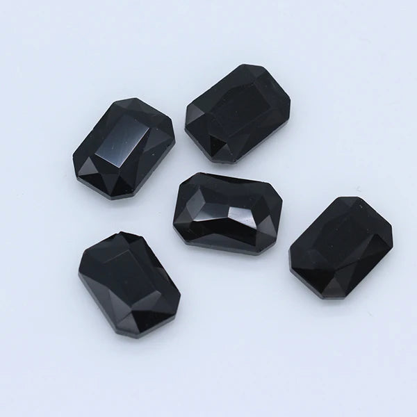 24-colors Rectangle fancy Glass stone pointed back foiled crystal rhinestone Jewels Counter decorations clothes shoes bags Gems