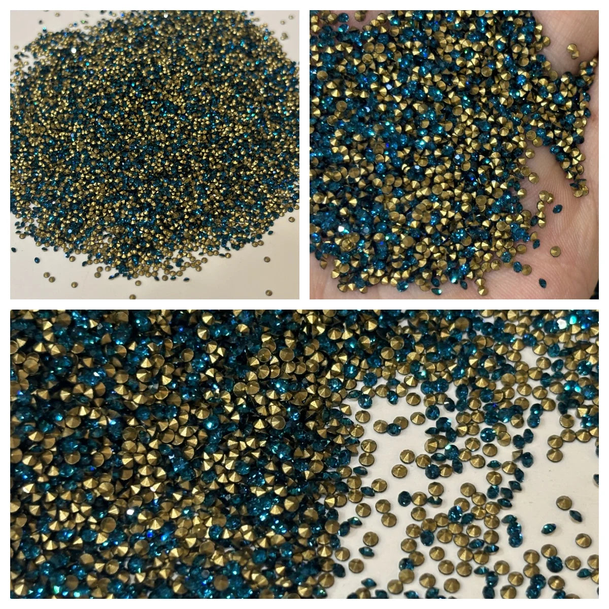 Wholesale SS4 Pointed Bottom Glass Rhinestone DIY Nail Decorations Accessories Crystal Diamond Chaton Rhinestones